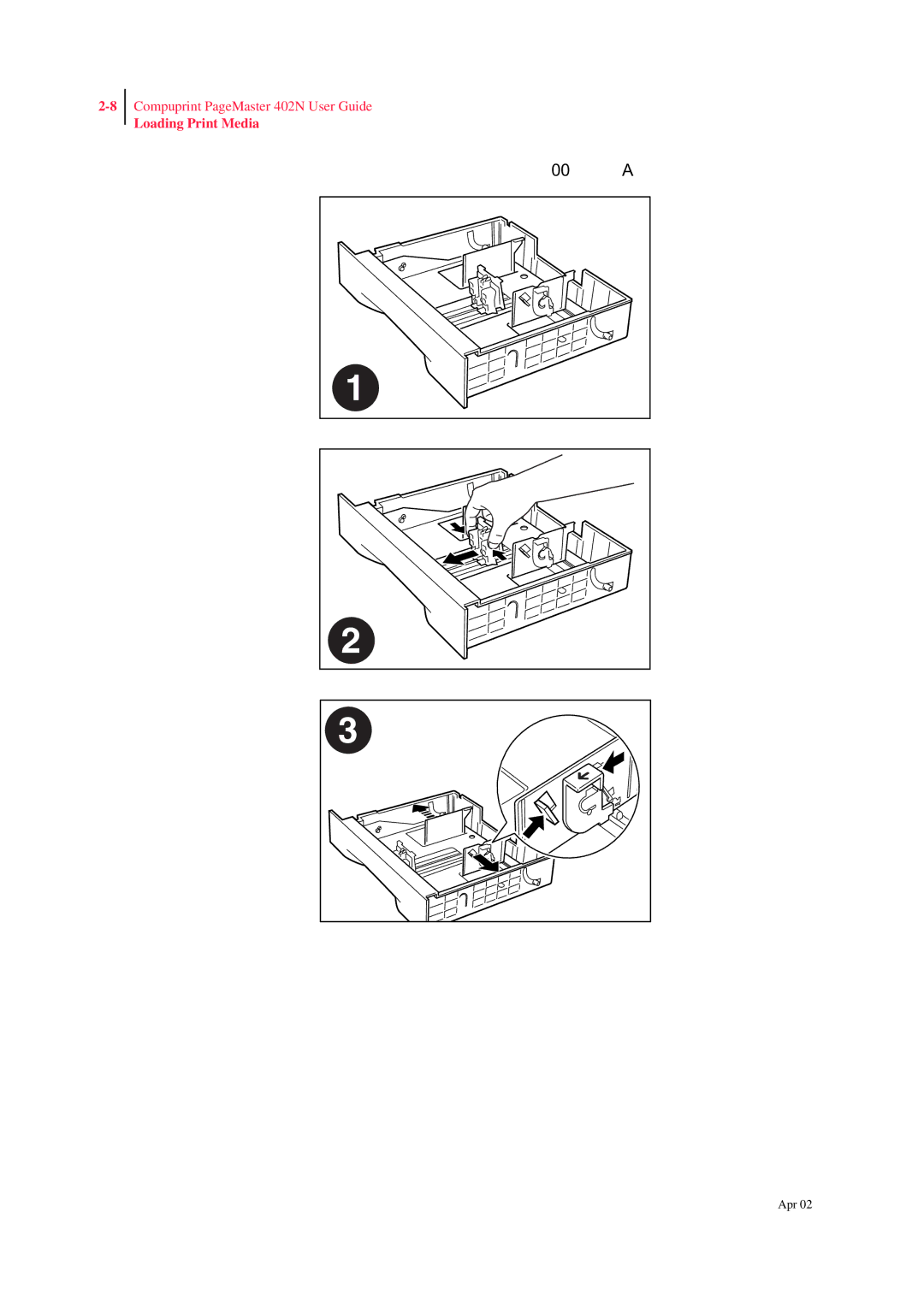 CPG PageMaster 402N manual Loading Print Media 