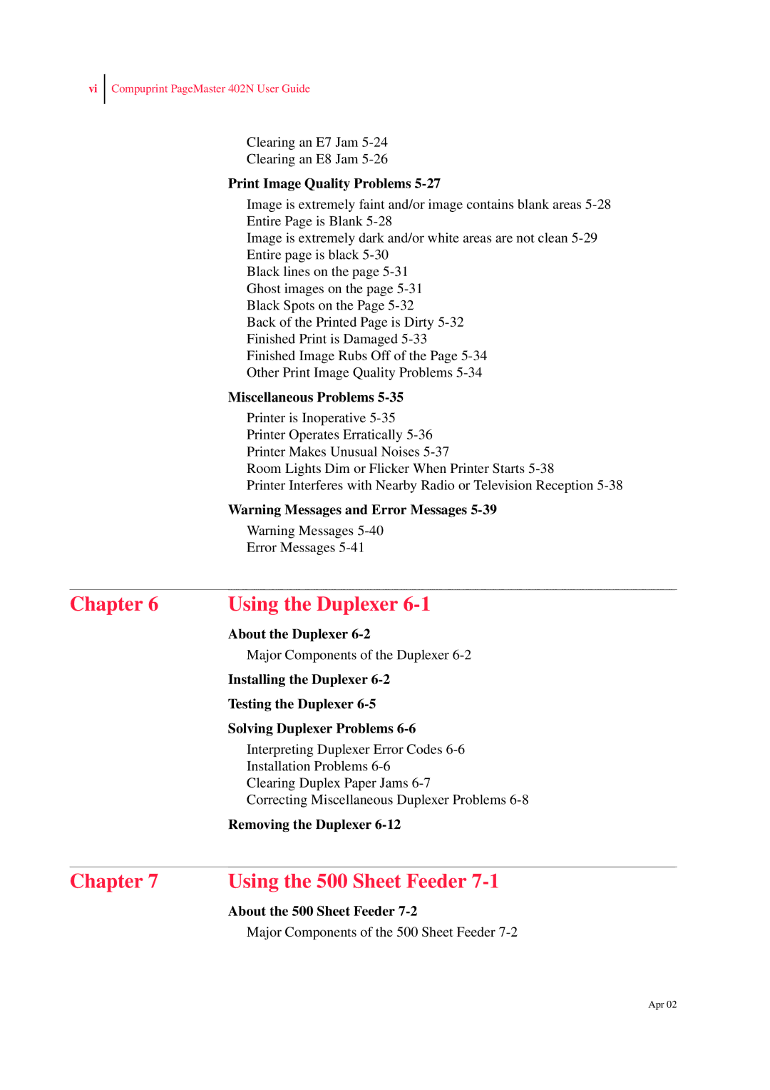 CPG PageMaster 402N manual Using the Duplexer 