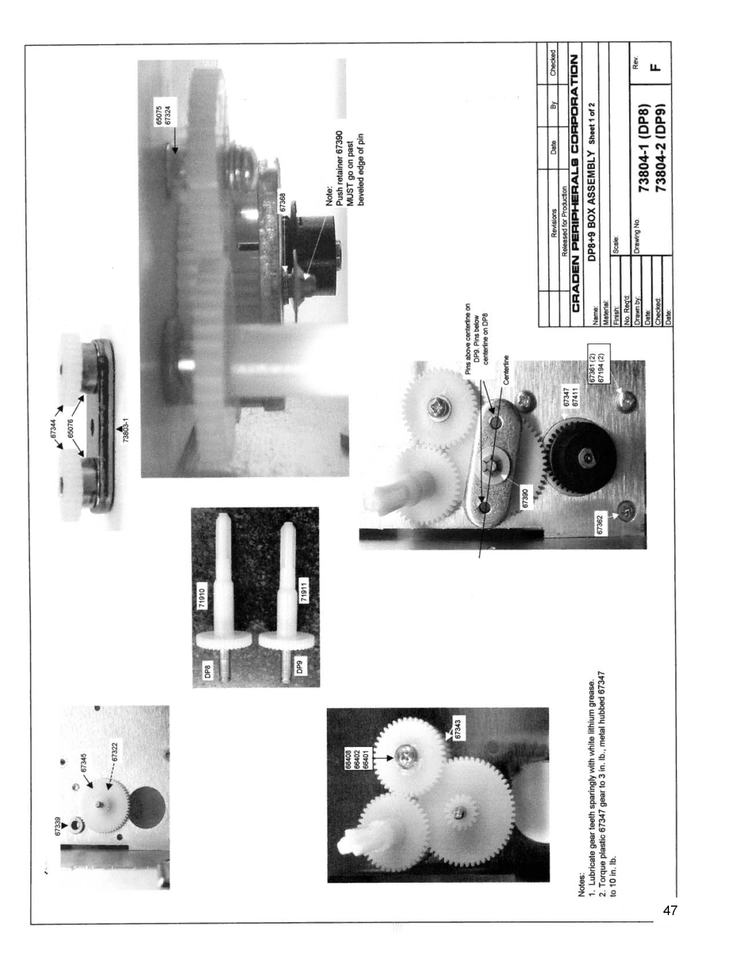 Craden Peripherals DP8 technical manual 