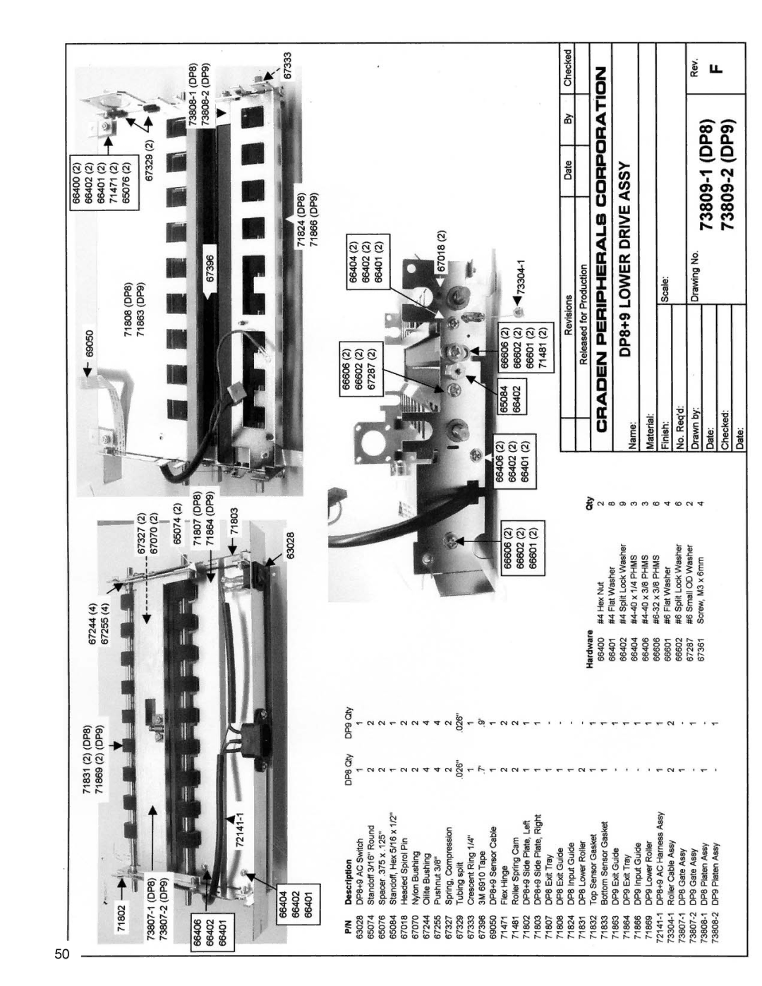 Craden Peripherals DP8 technical manual 