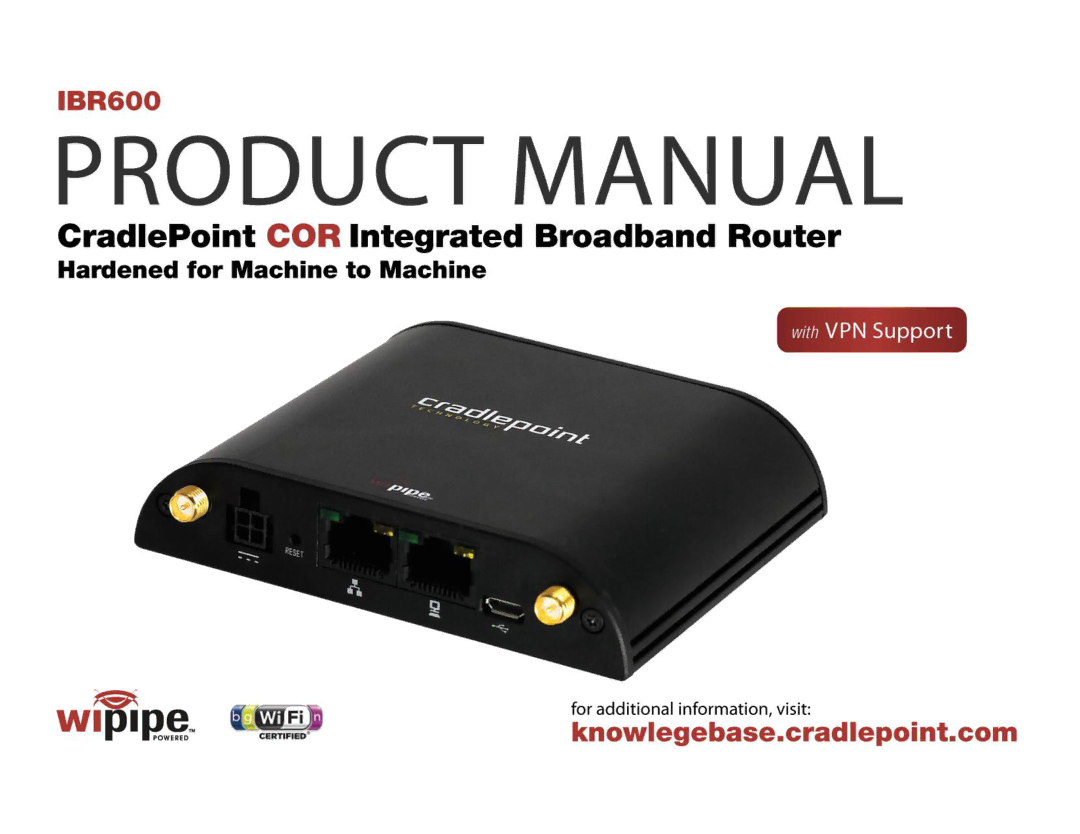 Cradlepoint IBR600 manual 