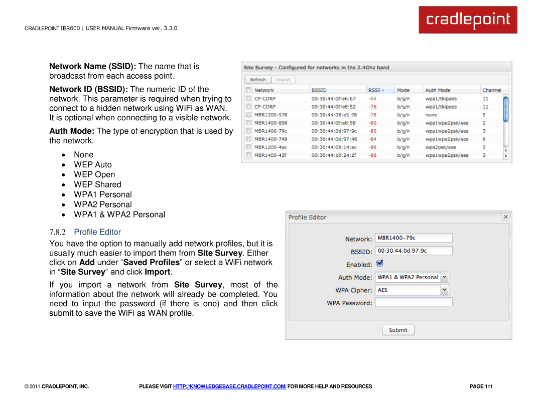 Cradlepoint IBR600 manual Profile Editor 