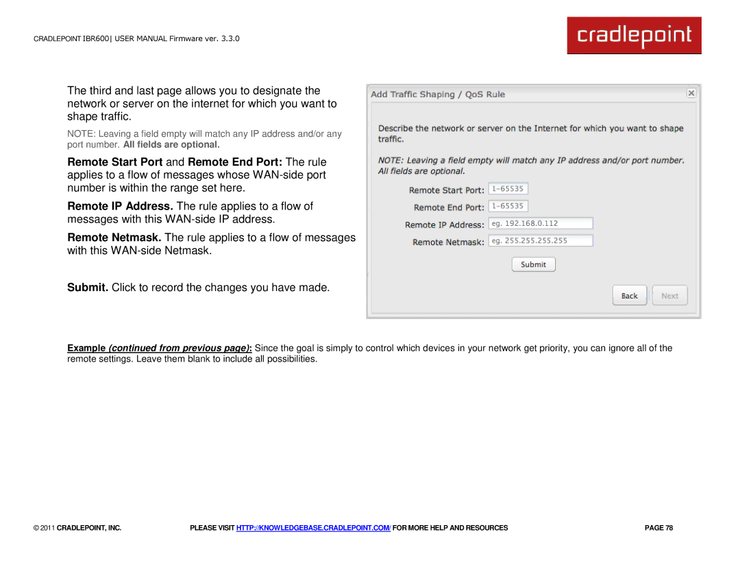 Cradlepoint IBR600 manual Cradlepoint, Inc 