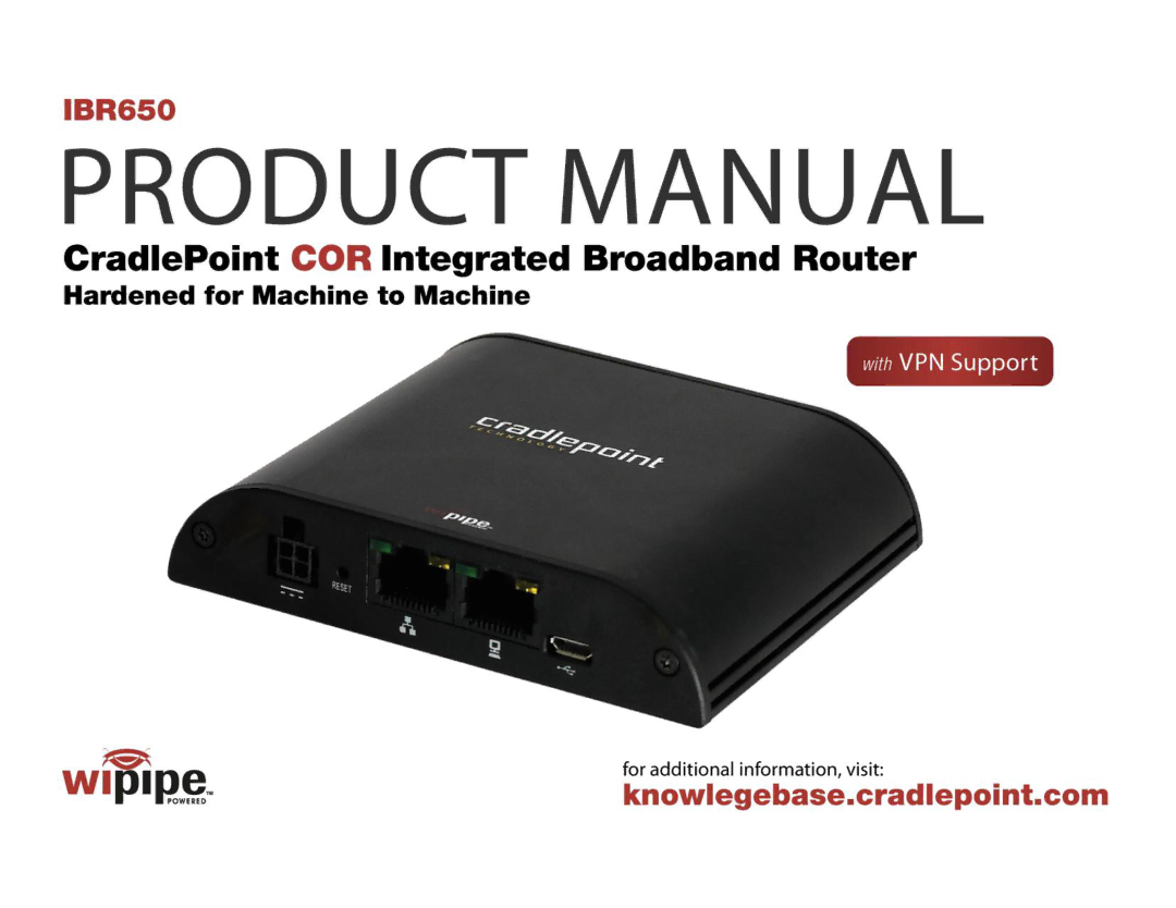 Cradlepoint IBR650 manual 