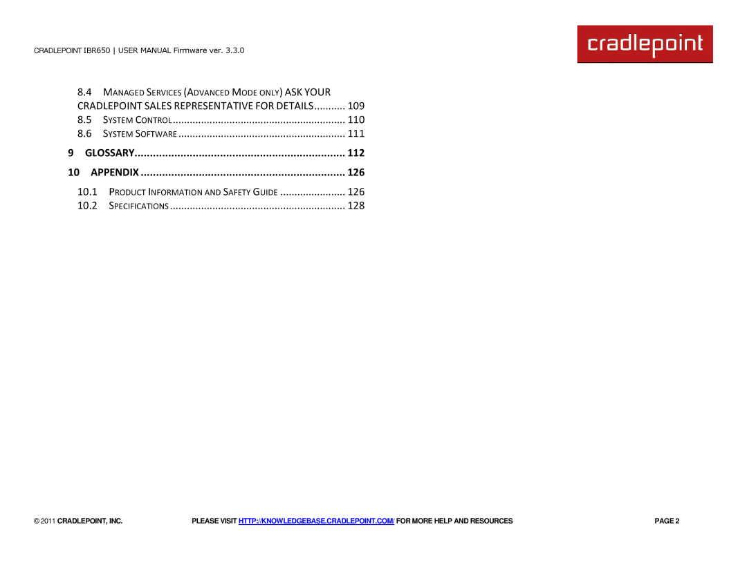 Cradlepoint IBR650 manual Glossary 