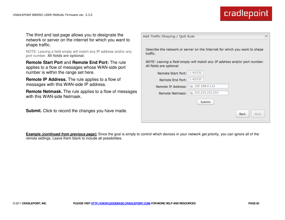 Cradlepoint IBR650 manual Cradlepoint, Inc 