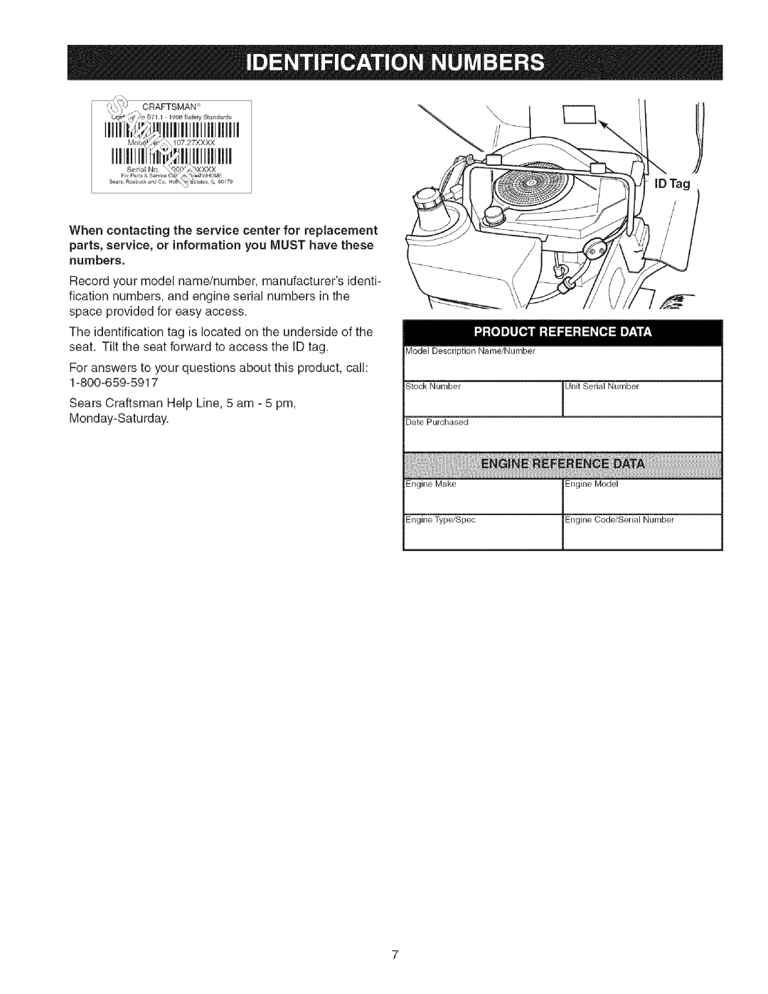 Craftsman 107.27768 manual Craftsman 