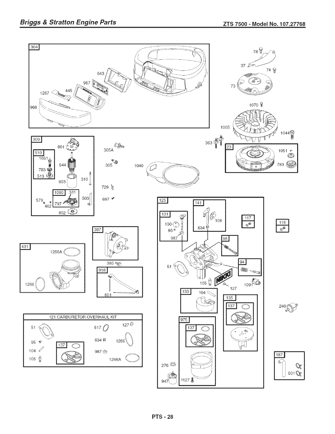 Craftsman 107.27768 manual 1266A 