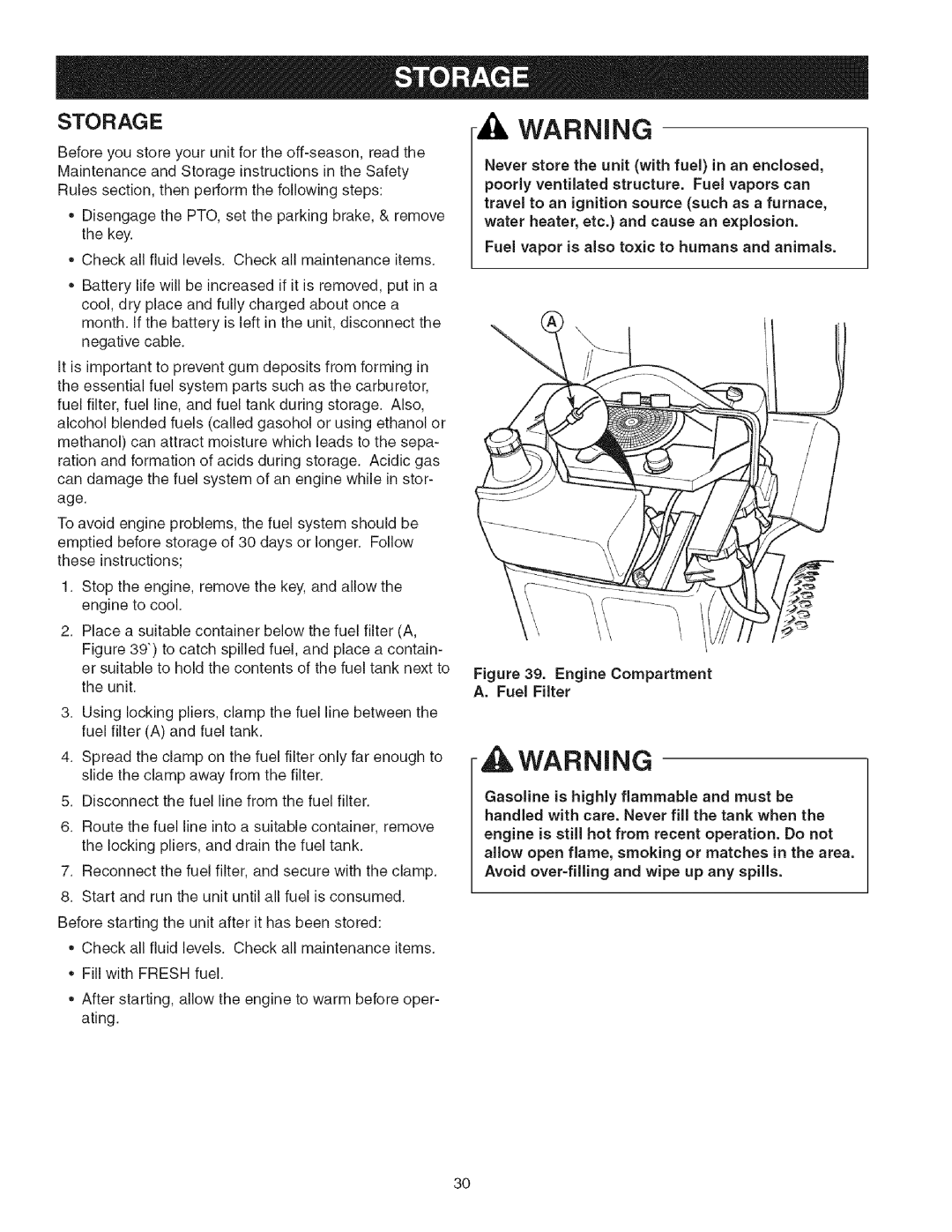 Craftsman 107.2777 manual Sto Rag E 