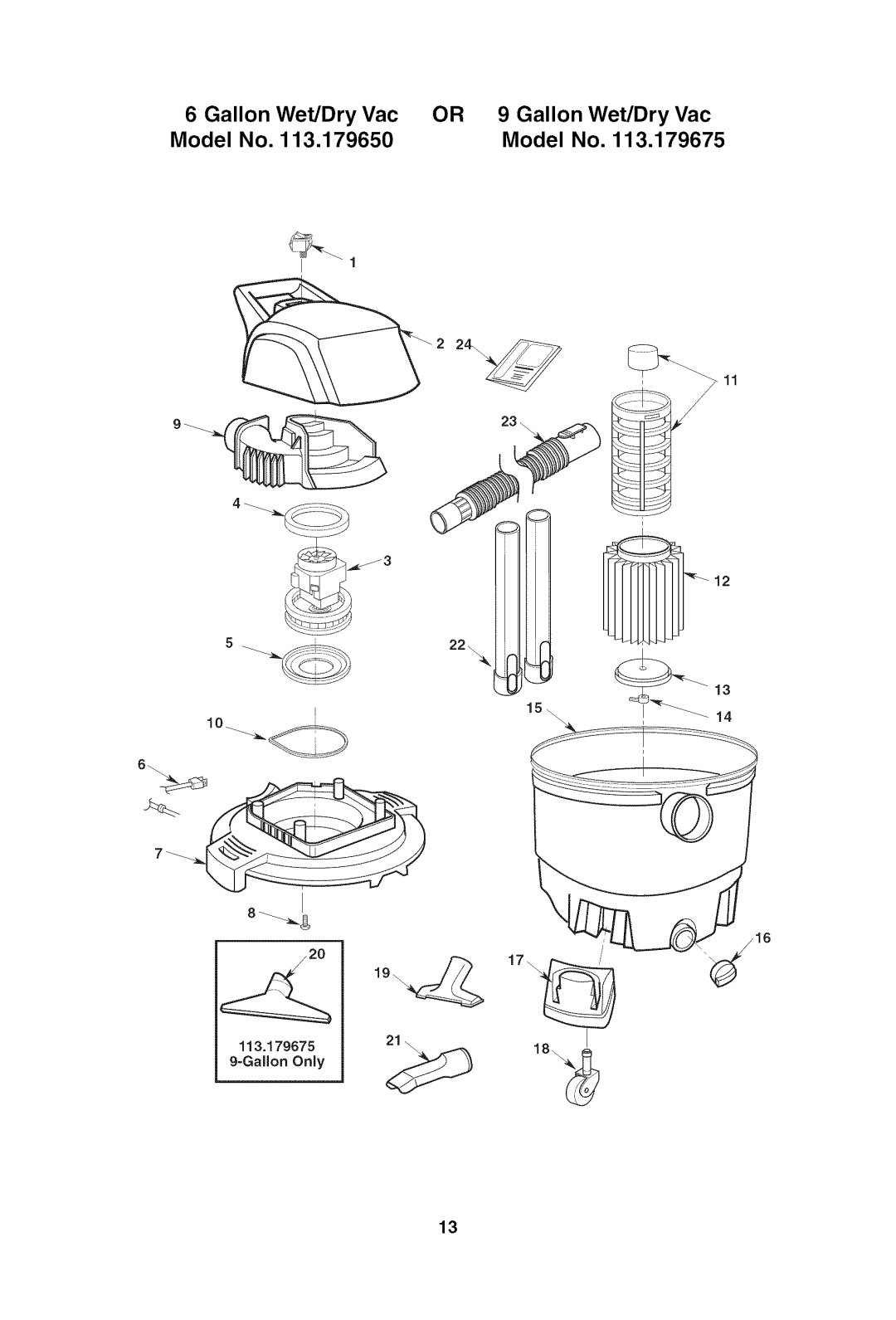 Craftsman 113.17965 owner manual 22 