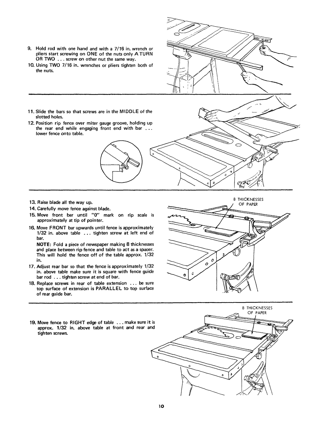 Craftsman 113.24181 owner manual Holdrodwithonehandandwitha 7/16 in. wrench or 