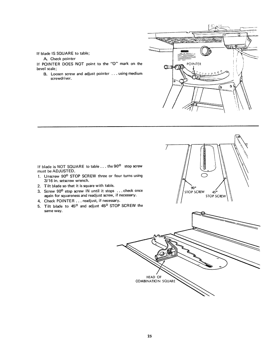 Craftsman 113.24181 owner manual Stop Screw 