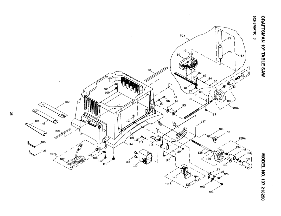 Craftsman 137.21825 owner manual 135 