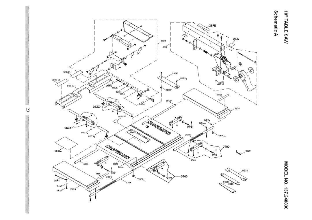 Craftsman 137.248830 operating instructions Co Co 