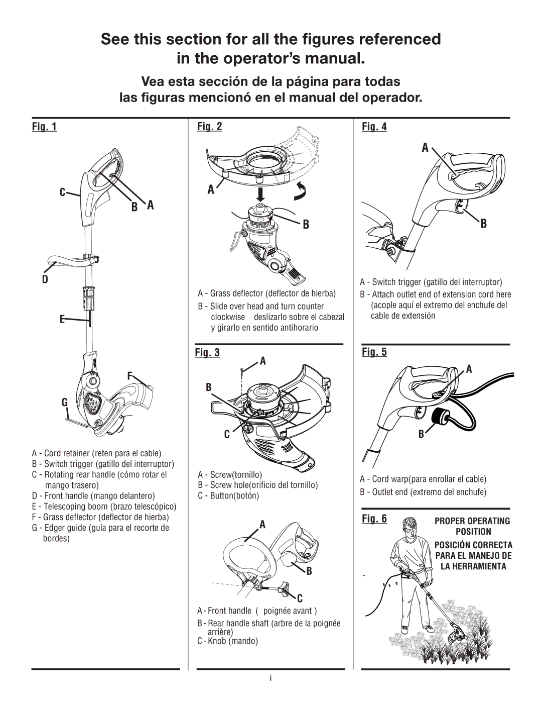 Craftsman 138.74544 manual Cord retainer reten para el cable 