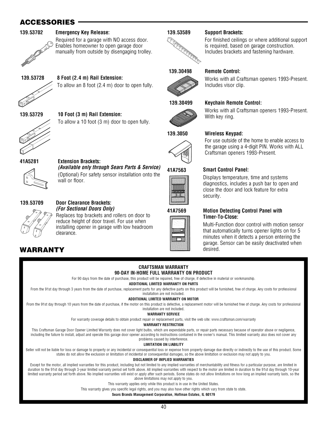 Craftsman 139.3043 owner manual 