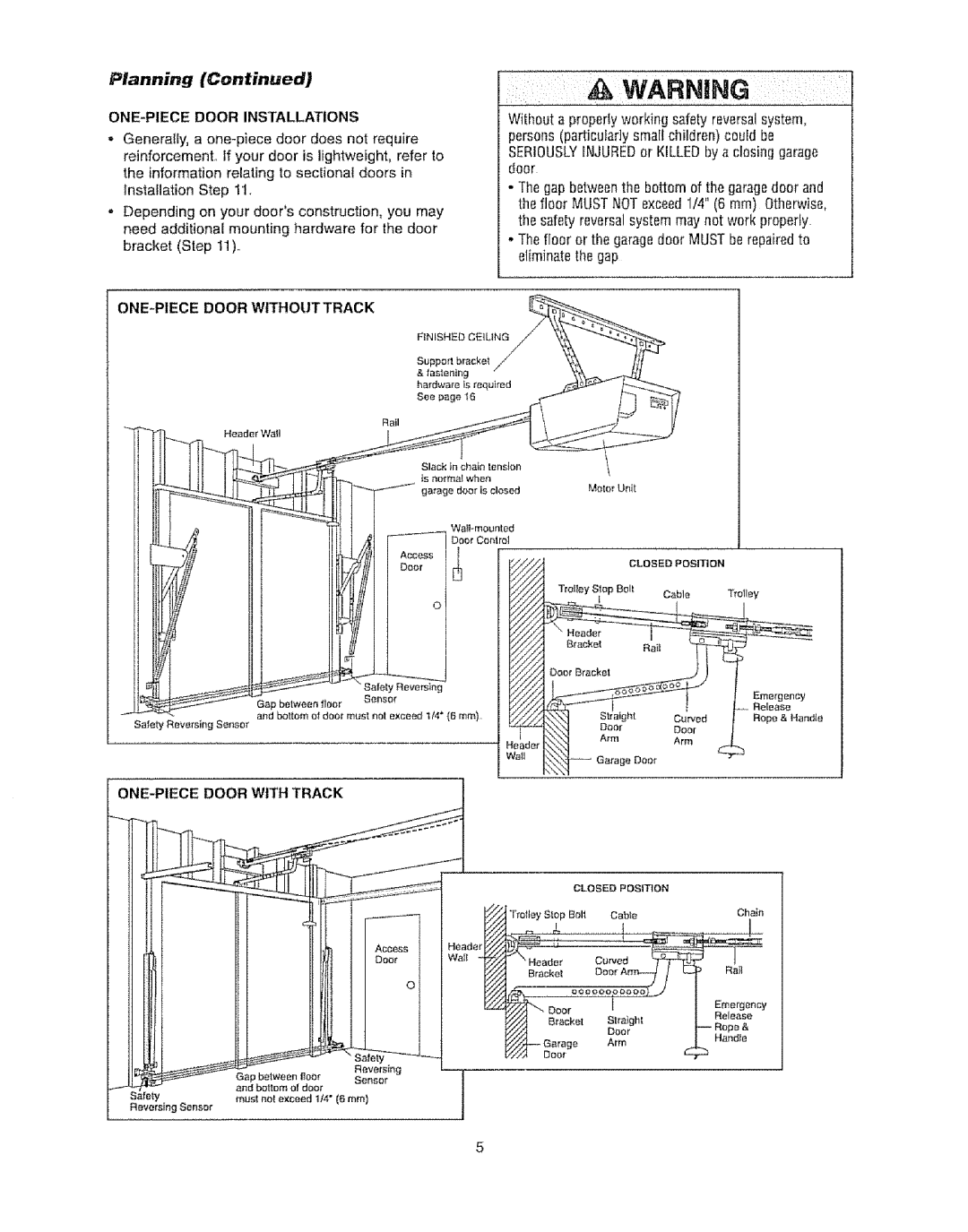 Craftsman 139.53920D owner manual Planning 