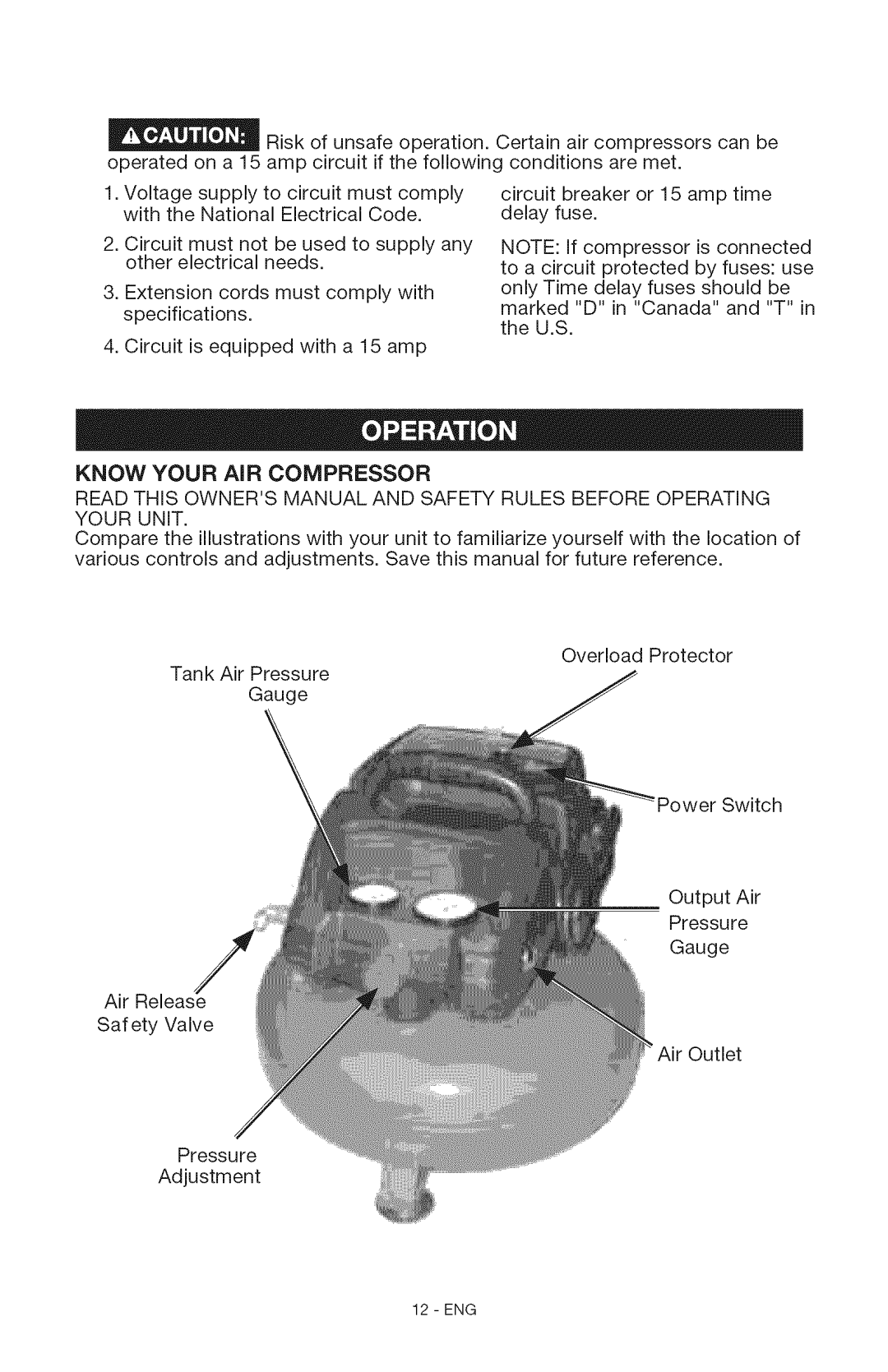 Craftsman 15206 manual Eng 