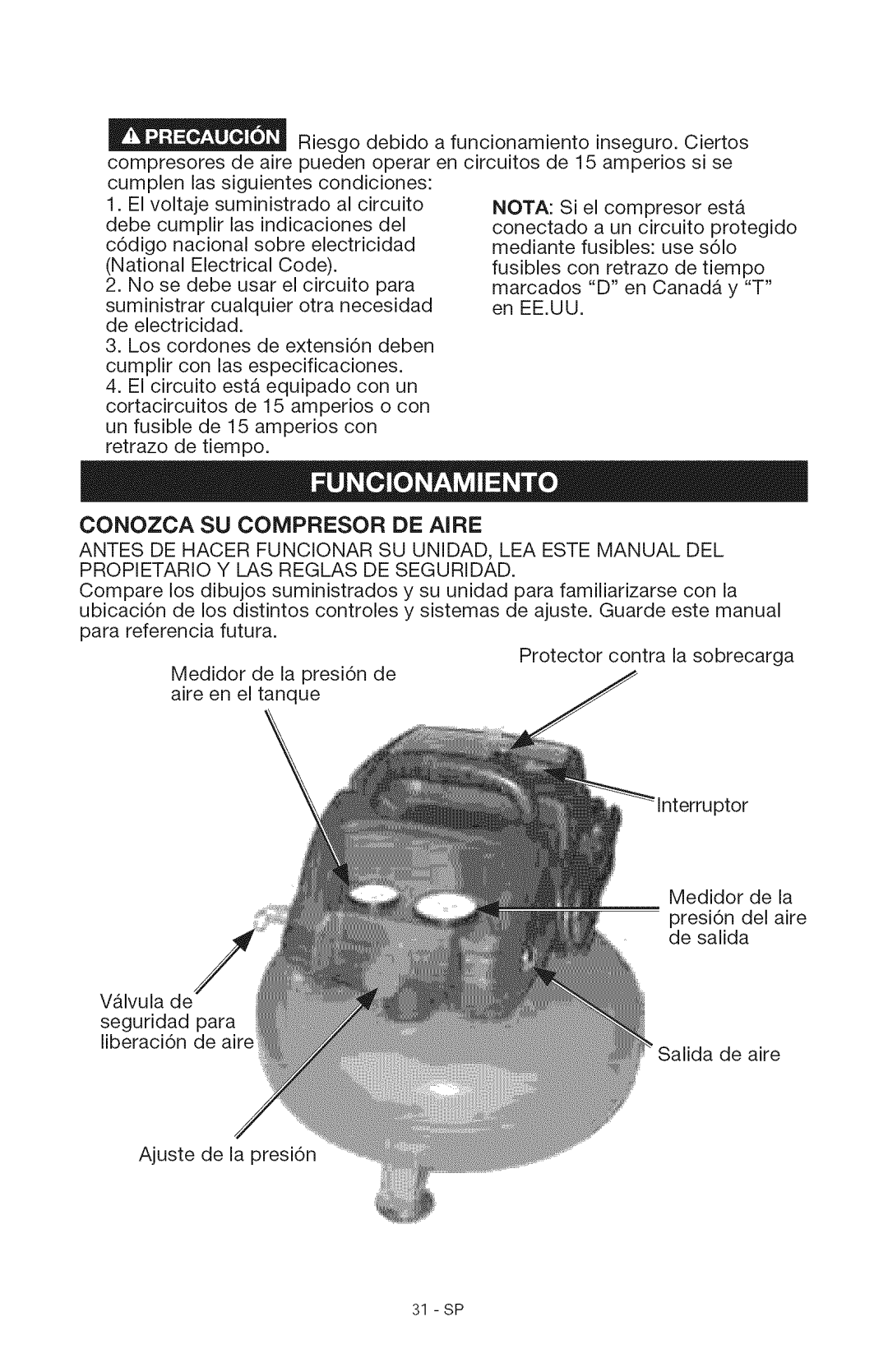 Craftsman 15206 manual Esta 