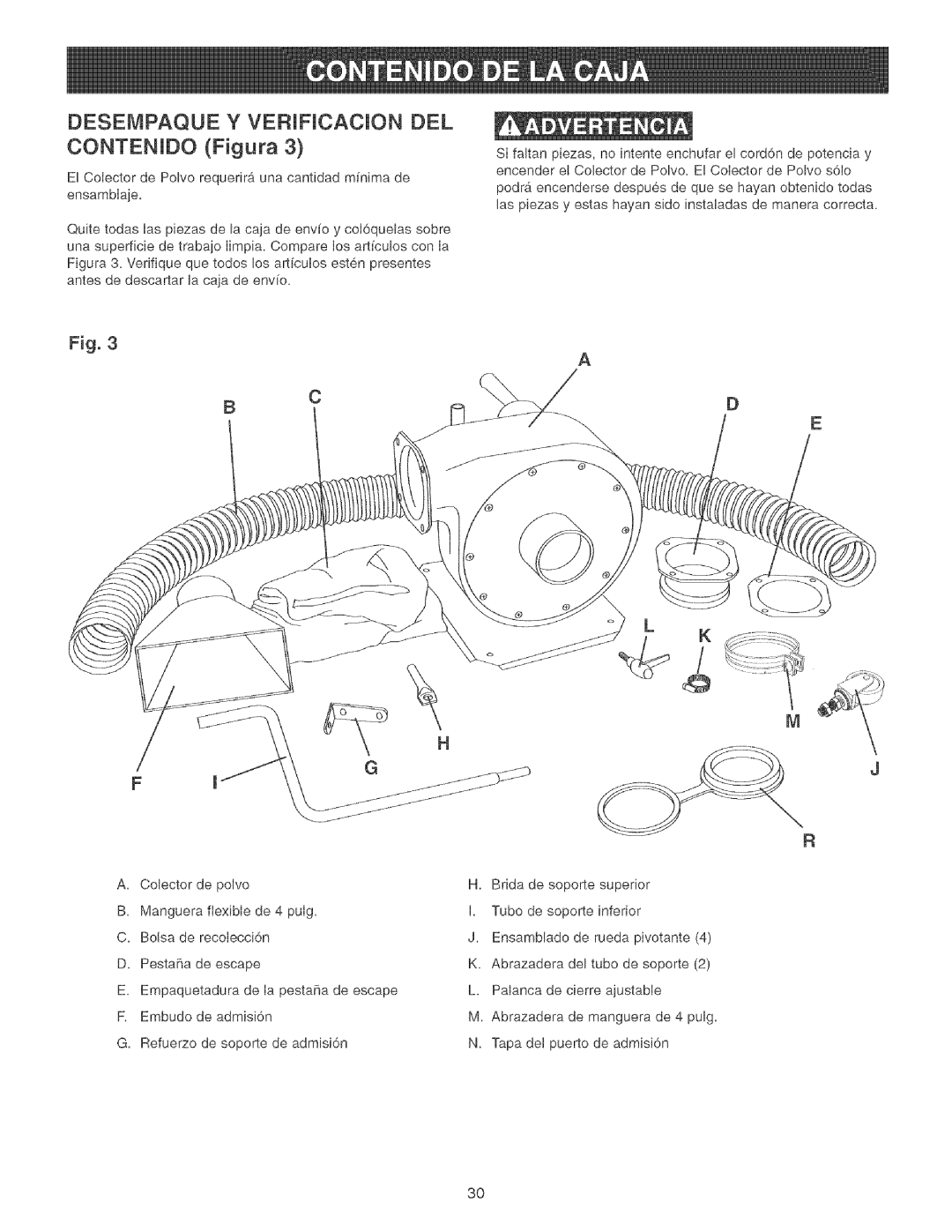 Craftsman 152.213351 operating instructions Contenjdo Figura 