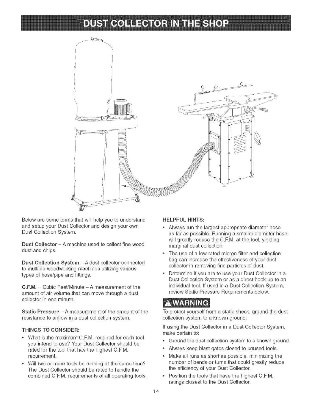 Craftsman 152.213361 operating instructions Thingstoconsider, WhatisthemaximumC,RM,requiredforeachtool, Helpfulhints 