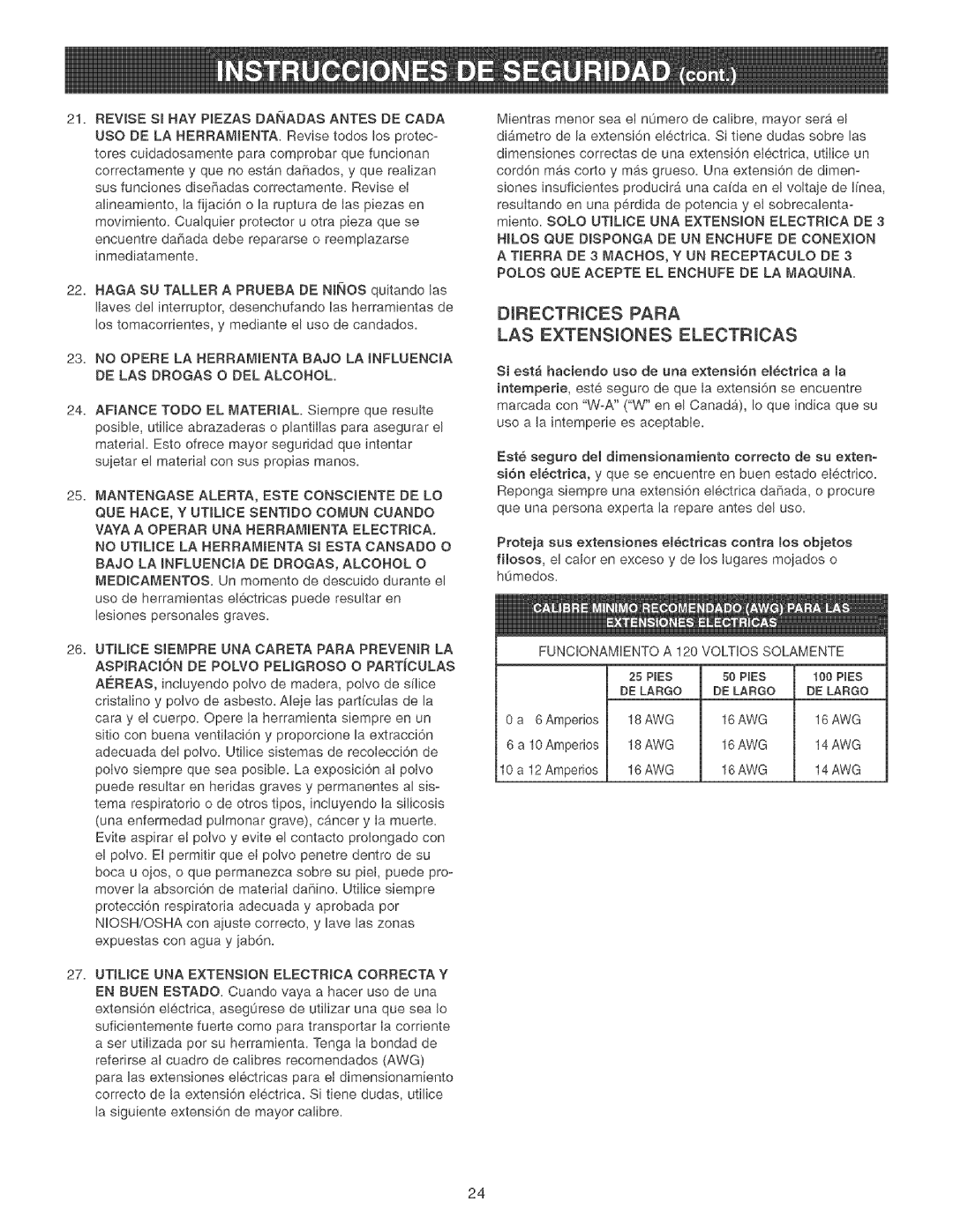 Craftsman 152.213361 operating instructions Revisesihaypiezasdanadasantesdecada 