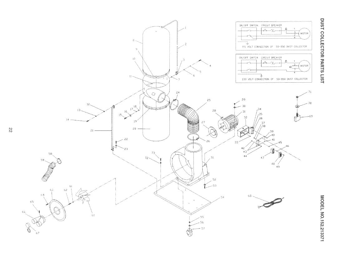 Craftsman 152.213371 operating instructions On/Off 