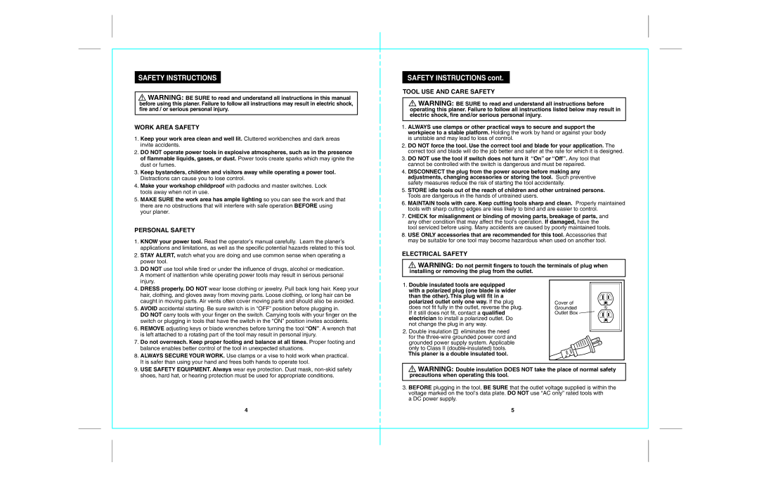 Craftsman 172.26729 operating instructions Safety Instructions 