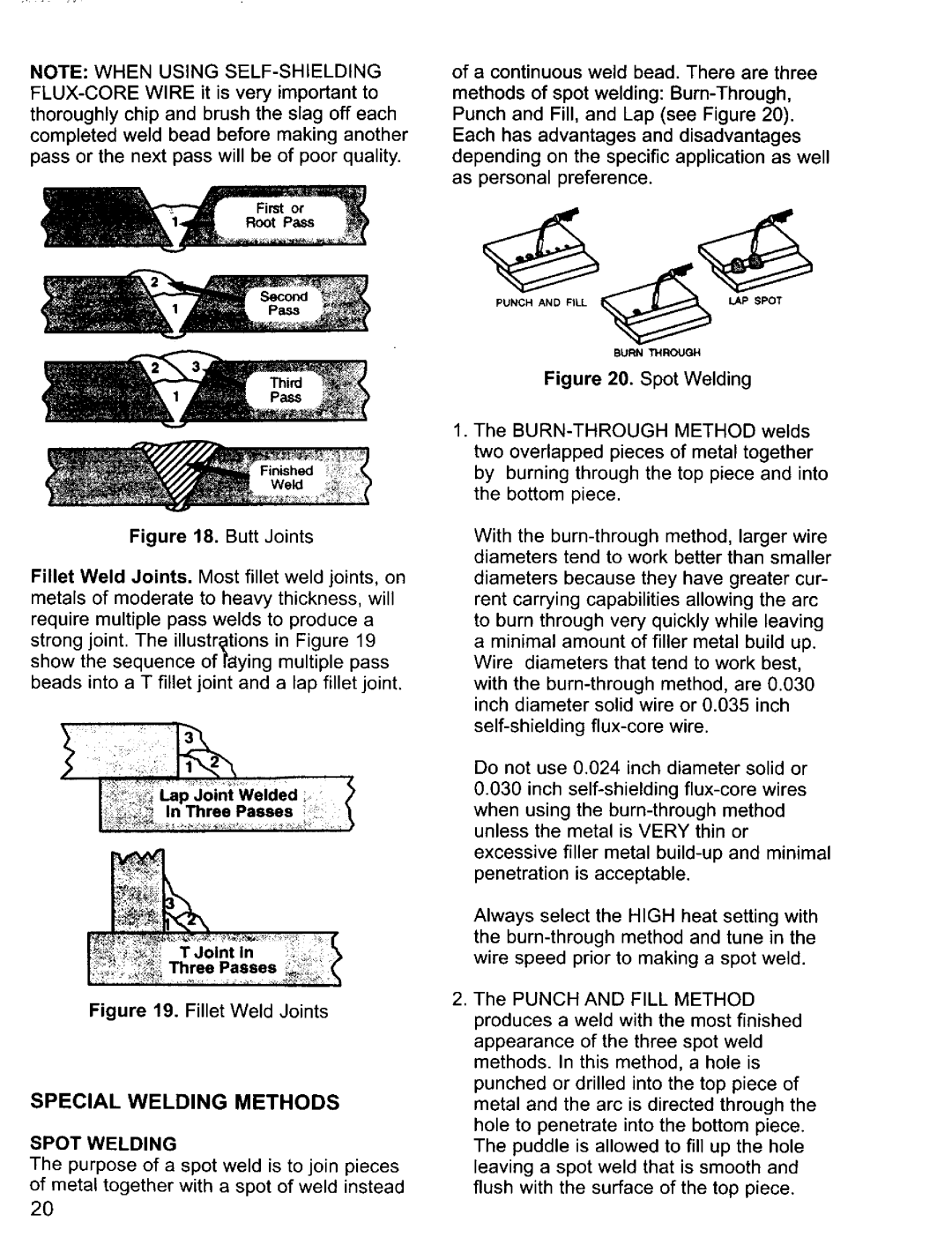 Craftsman 196.20569 owner manual Special Welding Methods, Three Passes TJont n Li, Three Passes 