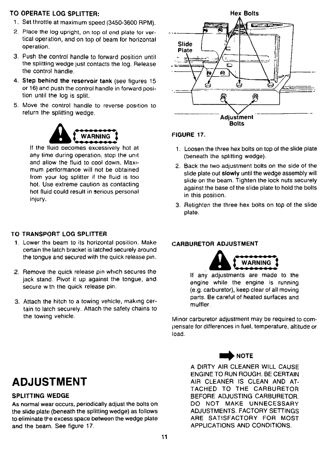 Craftsman 247.28775 manual 