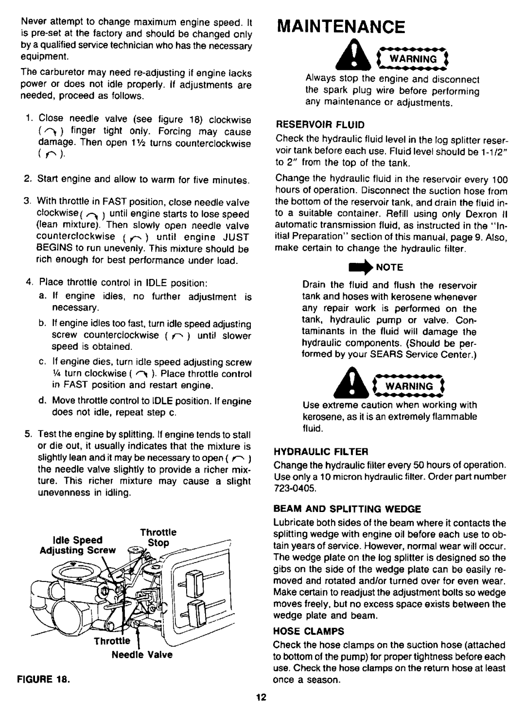 Craftsman 247.28775 manual 