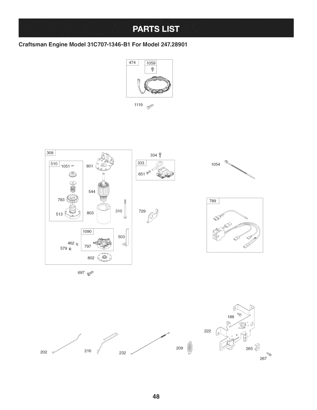 Craftsman 247.28901 manual 474, 851 