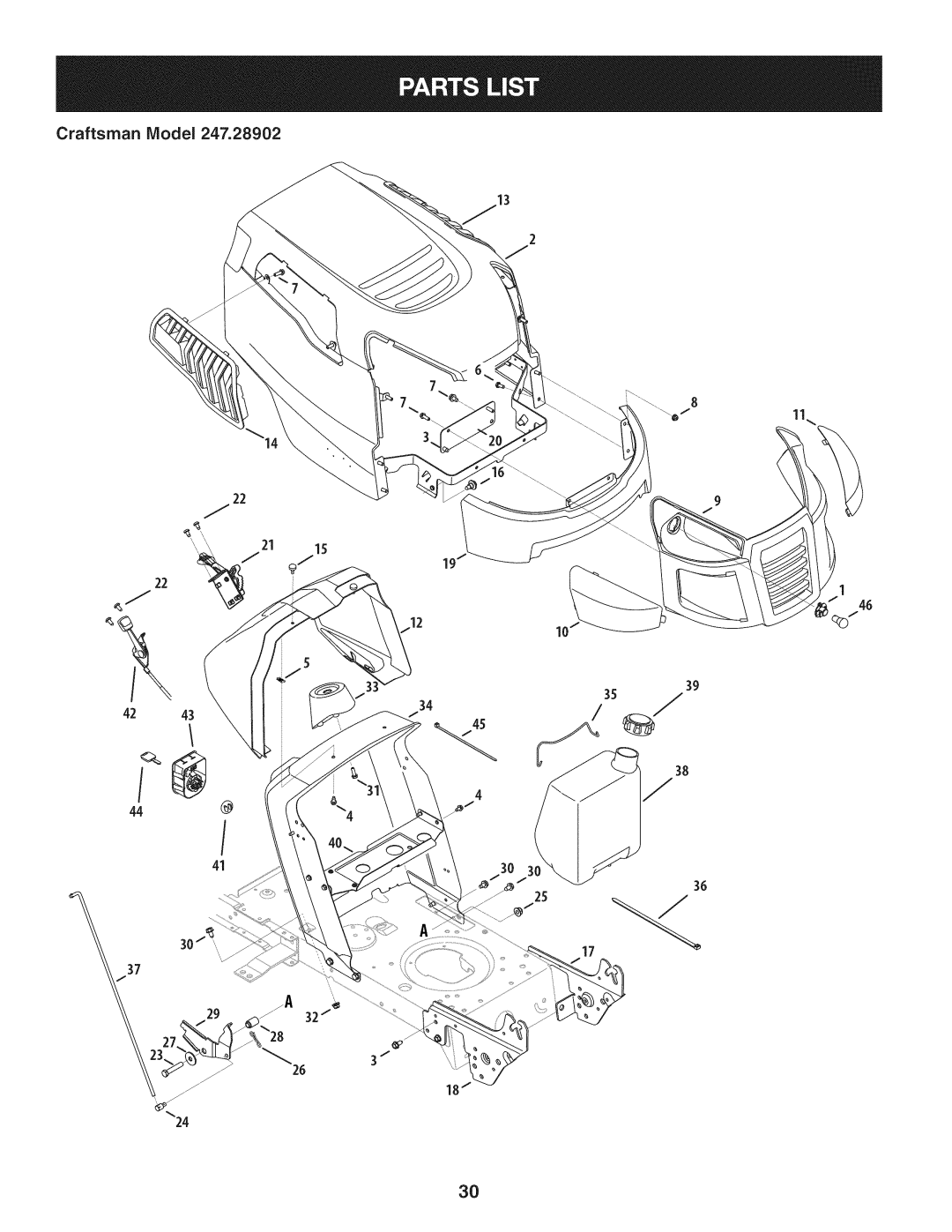 Craftsman 247.28902 manual 44 @, Craftsman IViodel 