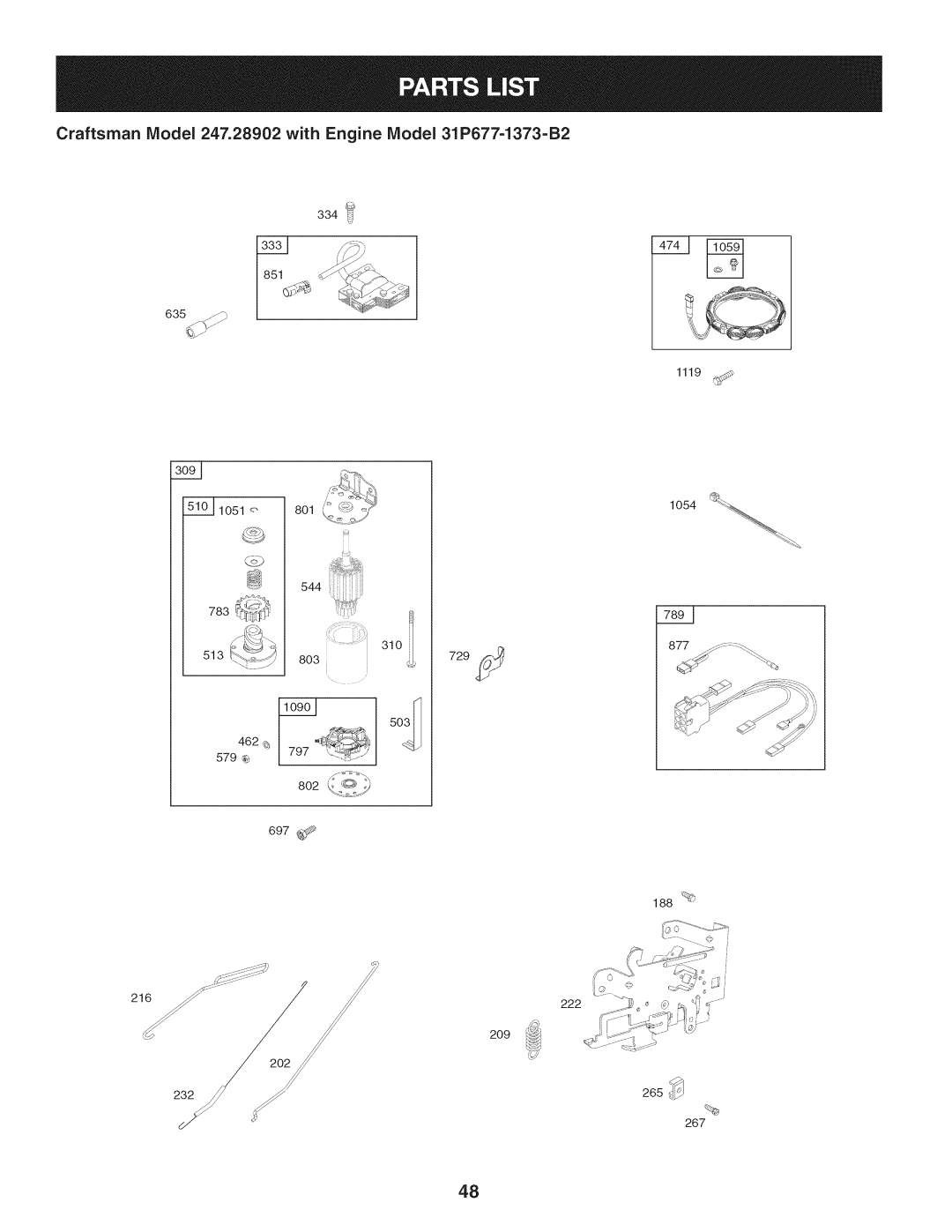 Craftsman manual LO54 %, Craftsman Model 247.28902 with Engine Model 31P677-1373-B2 