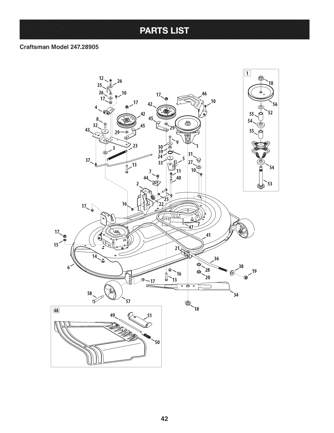 Craftsman 247.28905 manual 50 