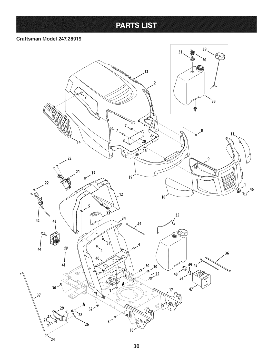 Craftsman 247.28919 manual Craftsman Model 