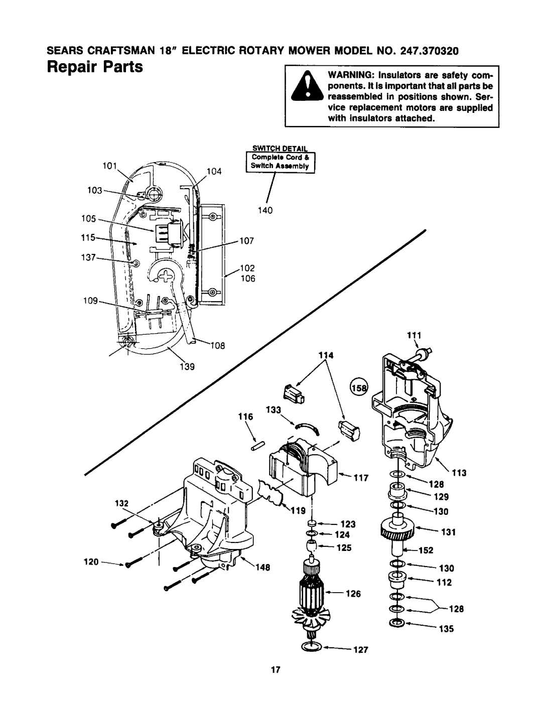 Craftsman 247.370320 owner manual 127 