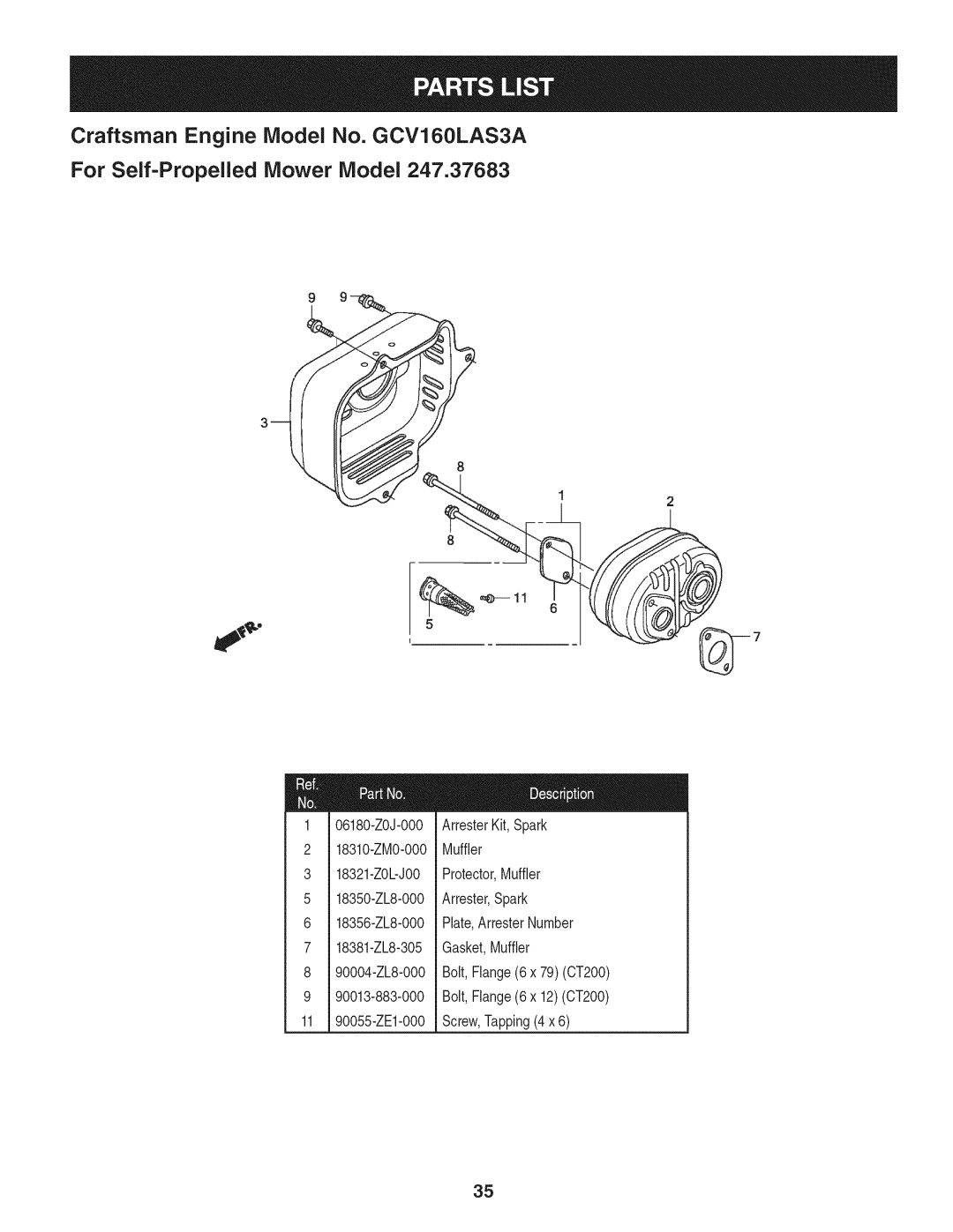 Craftsman 247.37683 manual 