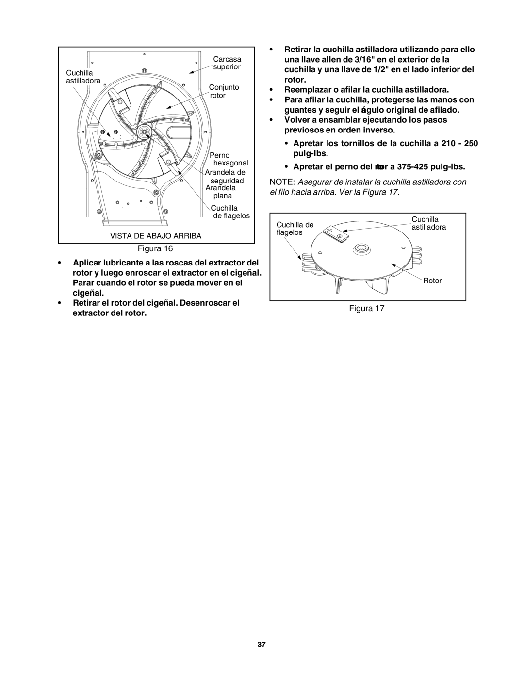 Craftsman 247.77011 manual Vista DE Abajo Arriba 