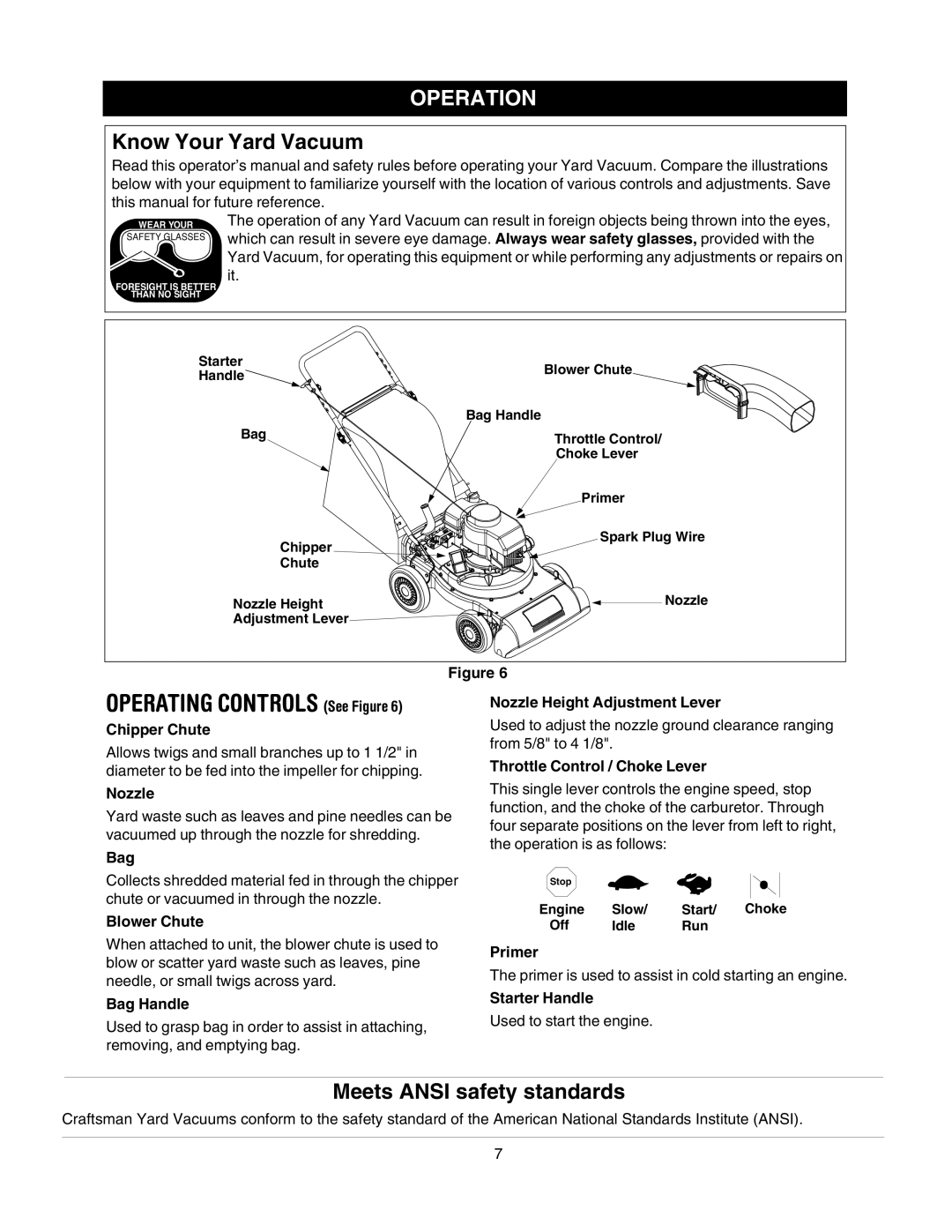 Craftsman 247.77011 manual Chipper Chute, Blower Chute, Bag Handle, Nozzle Height Adjustment Lever, Primer 