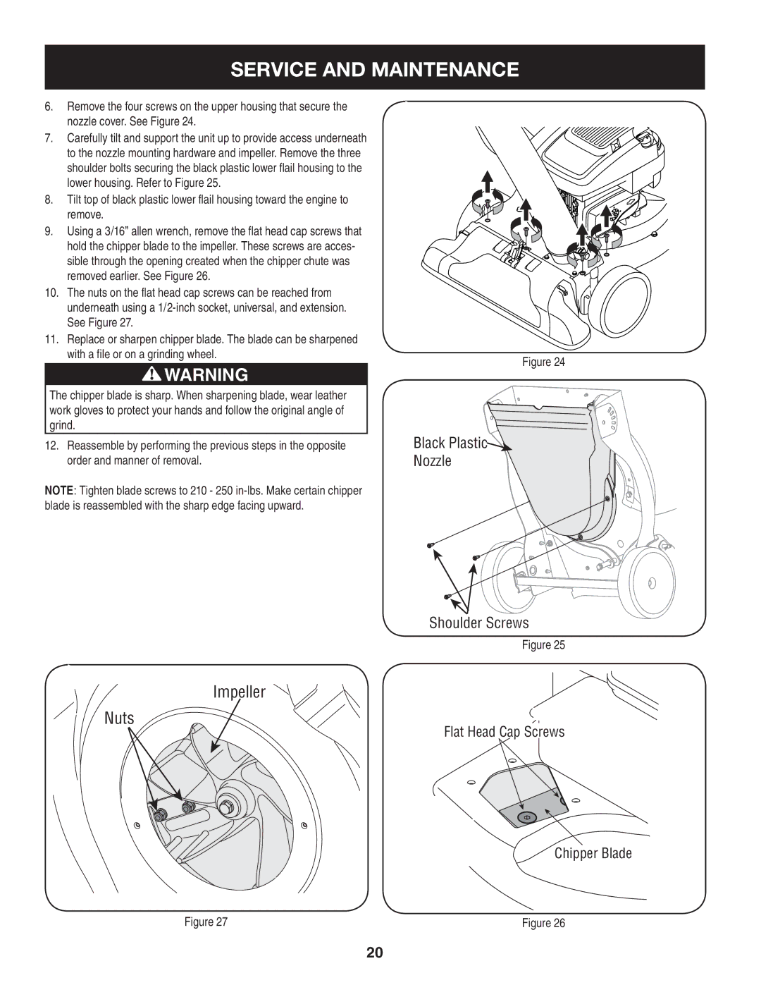 Craftsman 247.77013.0 manual Nuts Impeller 