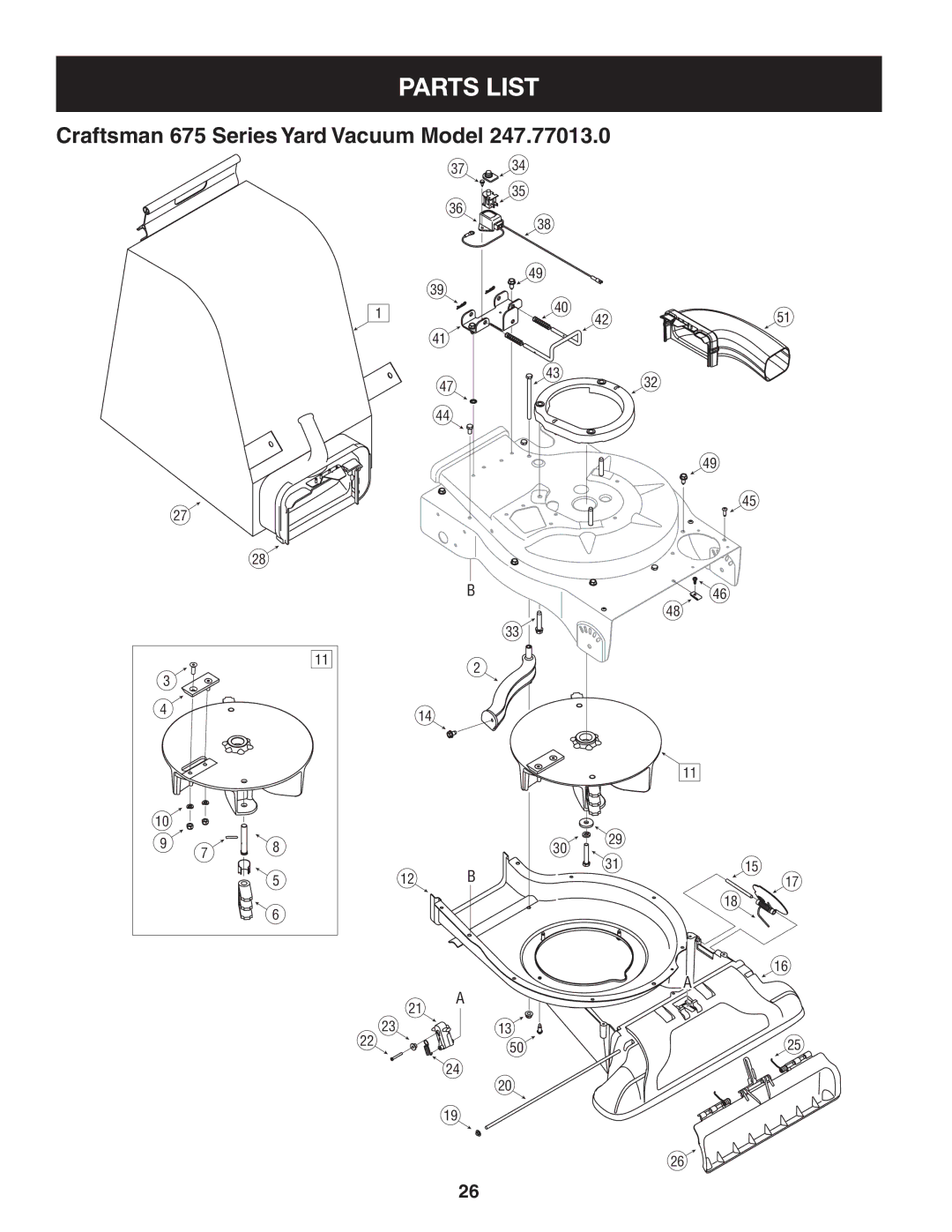 Craftsman 247.77013.0 manual 12 B 21 a 