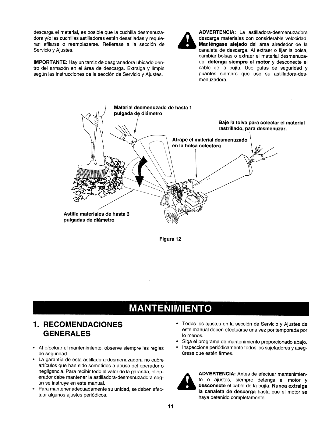 Craftsman 247.77586 manual Recomendaciones Generales, Figura 