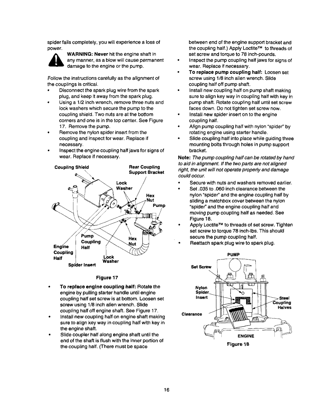 Craftsman 247.79452 owner manual Lock, Washer, Hex, Nut, Secure with nuts and washers removed earlier 