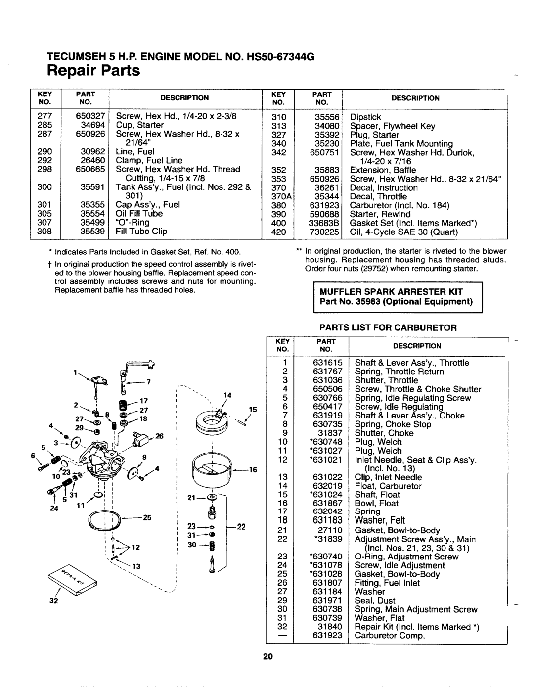 Craftsman 247.79594 manual 