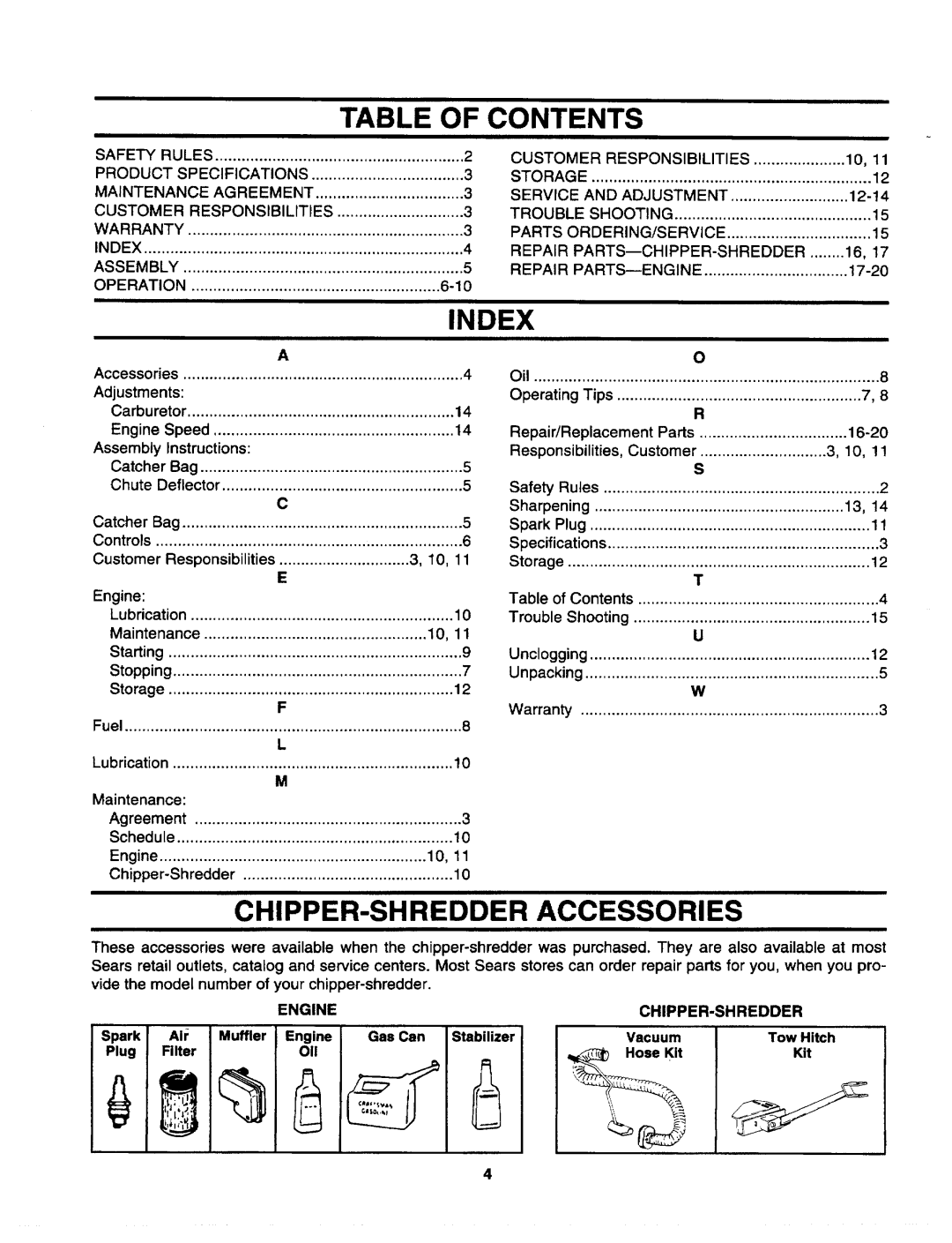 Craftsman 247.79594 manual 