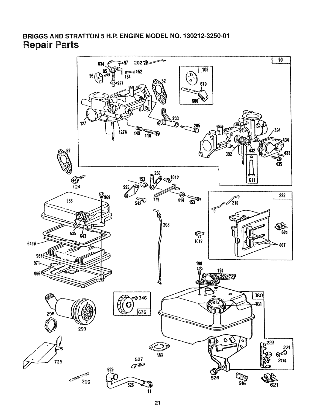 Craftsman 247.797852, 247.797853 manual 127A 392 435 124, 414 208, 529 