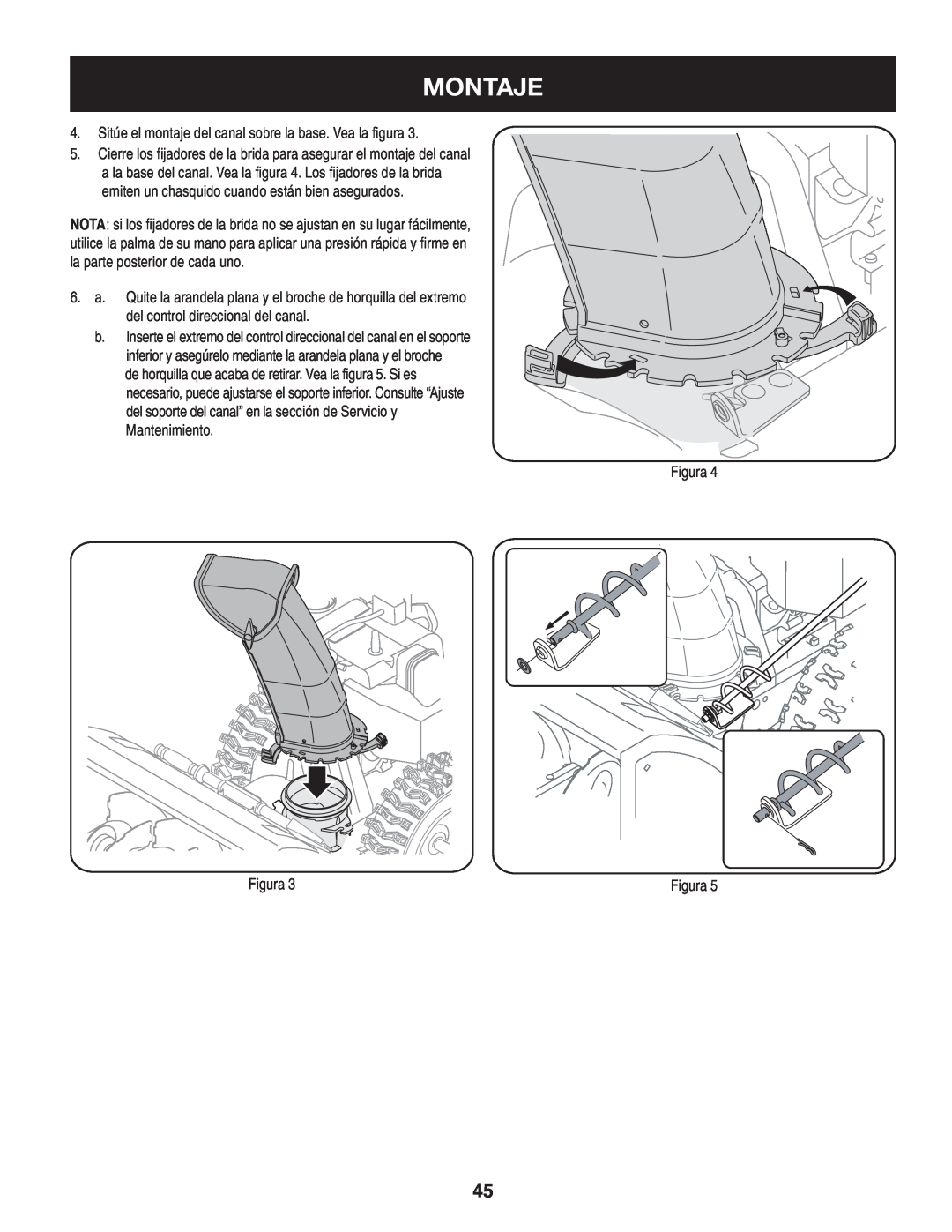 Craftsman 247.8819 operating instructions Montaje, Figura 