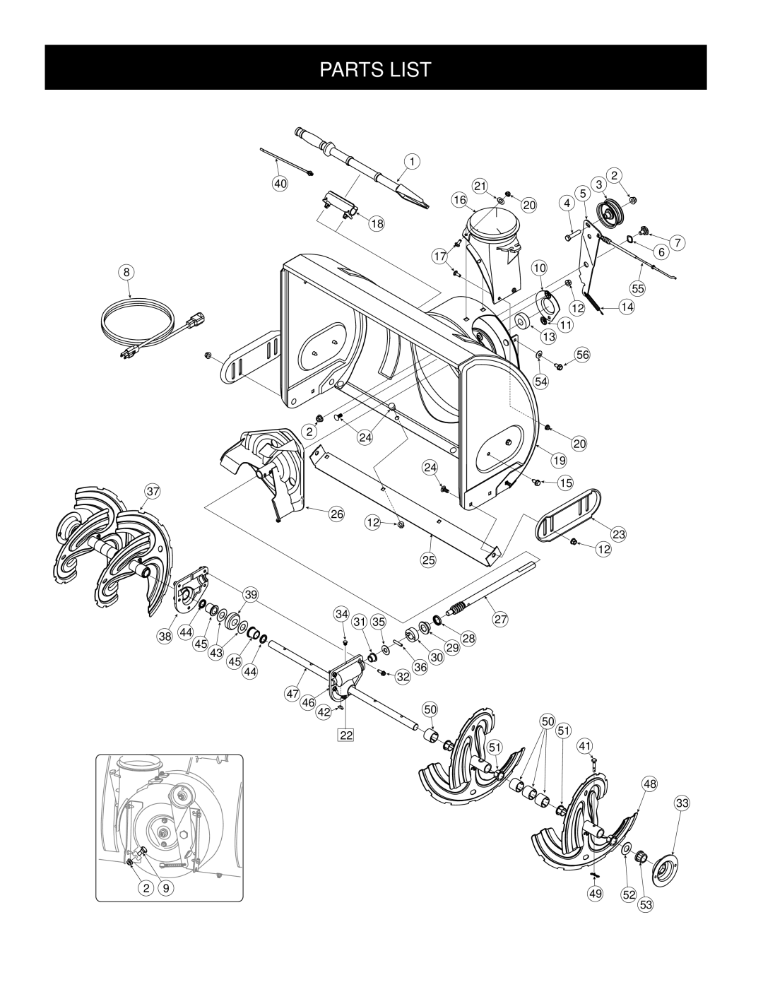 Craftsman 247.8879 manual Parts List 