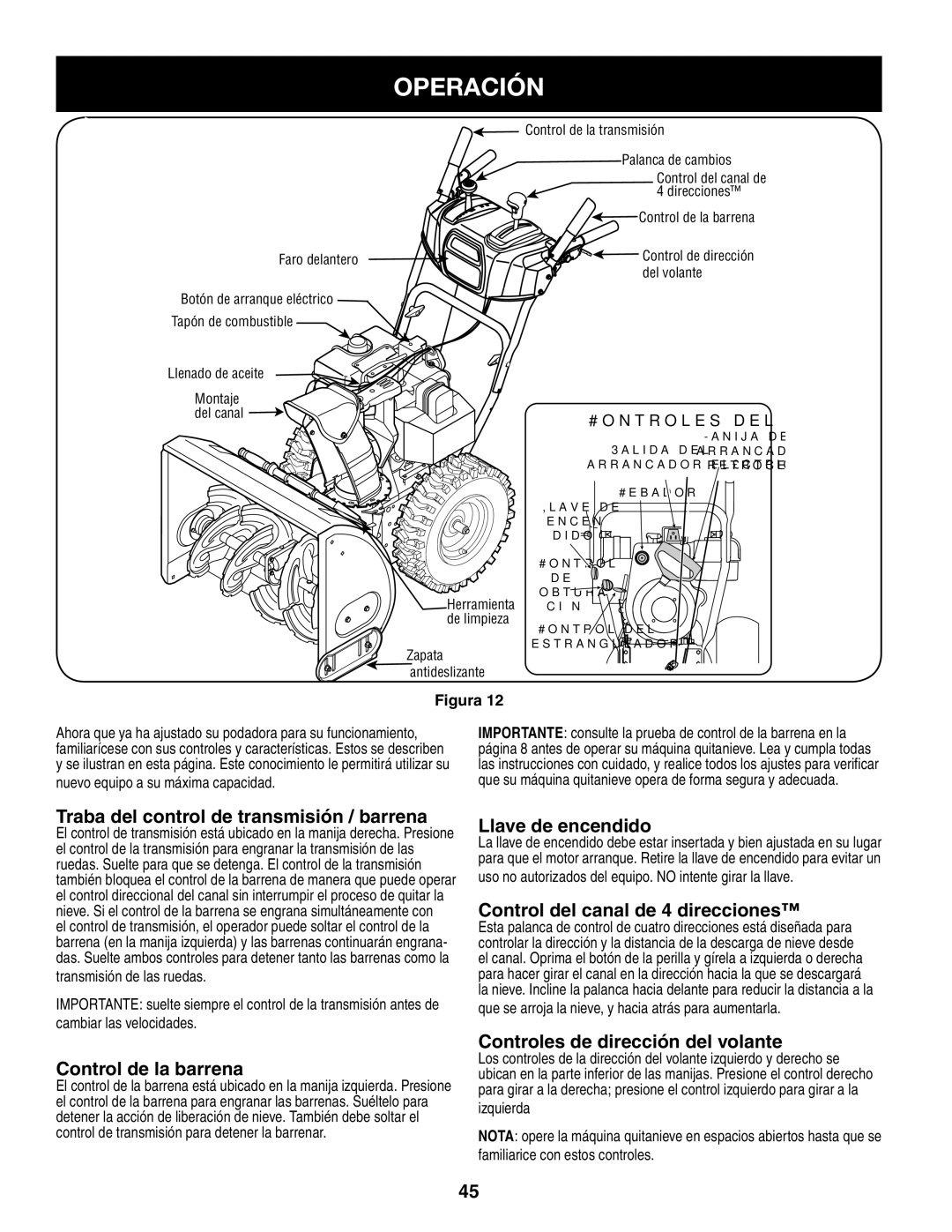 Craftsman 247.8879 manual Operación 